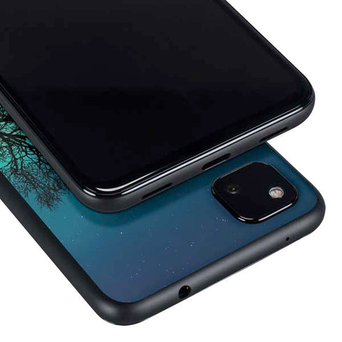 StockTrek Aurora Borealis over a lake in Norway Google Pixel 4a Skin